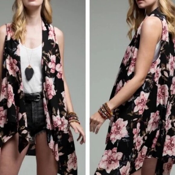 NYDJ Olive Trousers, Kut from Kloth Khaki Tunic, Floral Vest, 3 Piece, Sz XL-2X - Picture 15 of 15